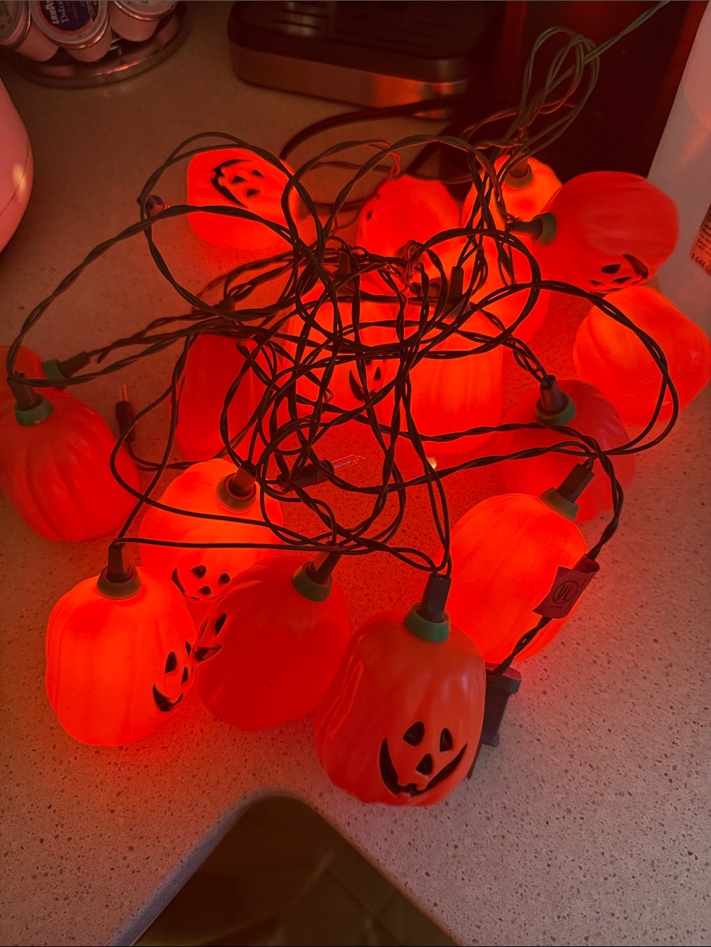 Plastic Pumpkin String Lights